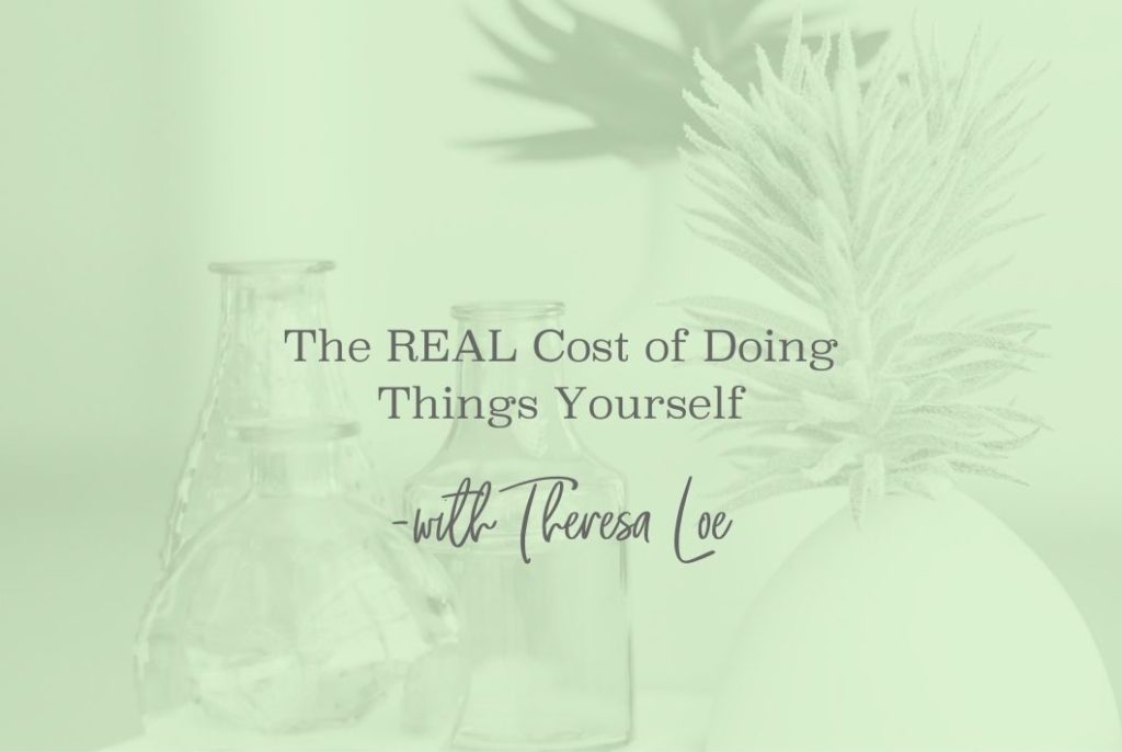 SS 32 The REAL Cost of Doing It Yourself - www.TheresaLoe.com
